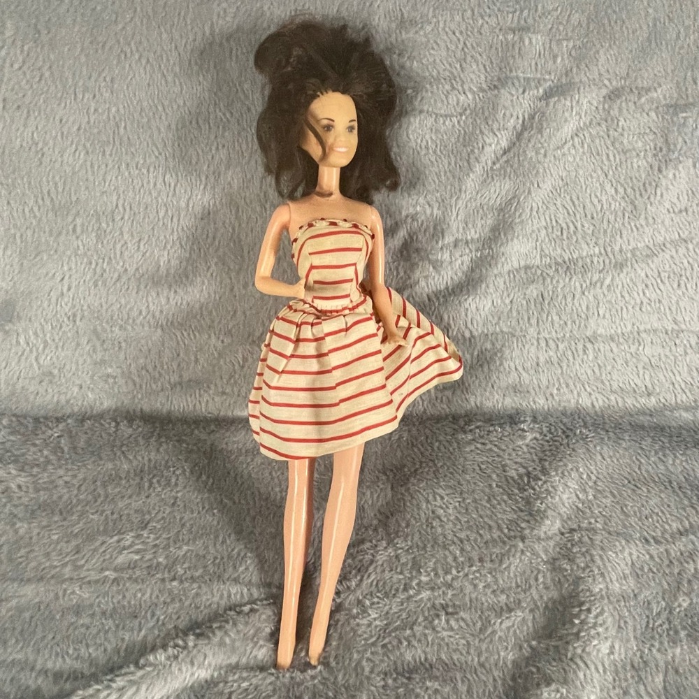 Vintage Wendy Wardrobe Elite Creations Red Stripe Sundress Fashion Doll - Picture 3 of 5